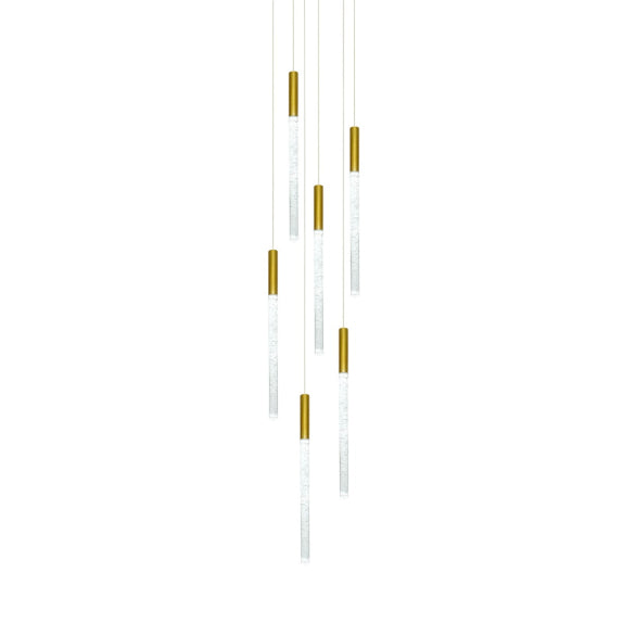 RAINDROP 6LT GOLD PENDANT