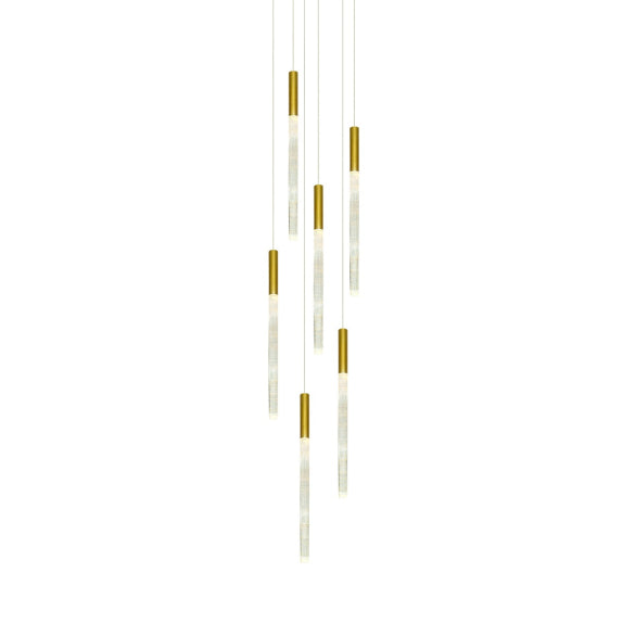RAINDROP 6LT GOLD PENDANT