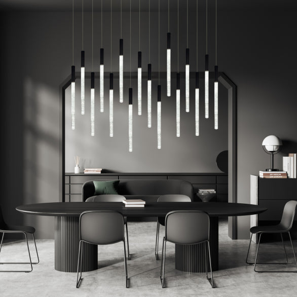 RAINDROP 16LT BLACK PENDANT
