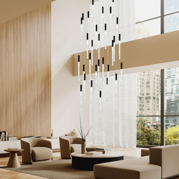 RAINDROP 30LT BLACK PENDANT