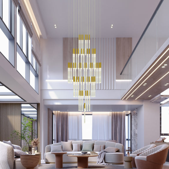 RAINDROP 52LT GOLD PENDANT