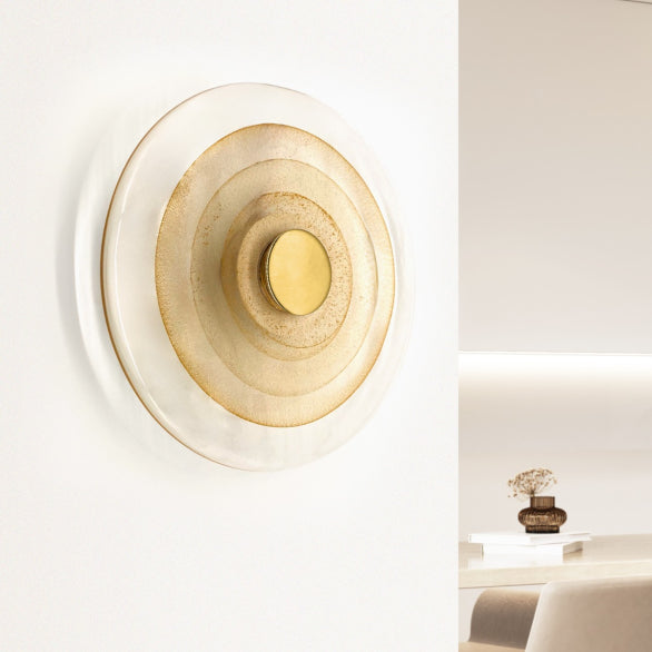 SWIRL WALL LIGHT 250 BRASS