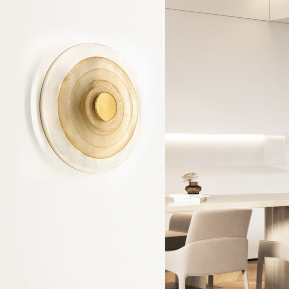 SWIRL WALL LIGHT 250 BRASS