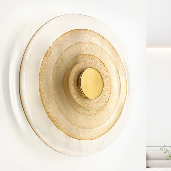 SWIRL WALL LIGHT 350 BRASS