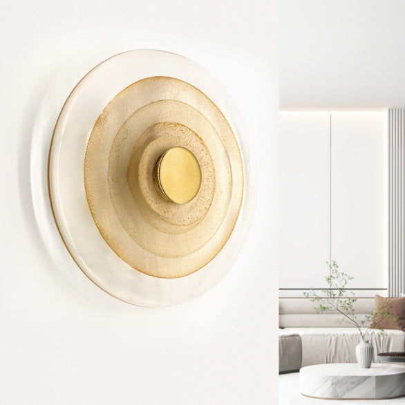 SWIRL WALL LIGHT 350 BRASS