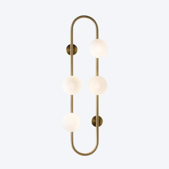 RAIL WALL 4 LIGHT MATTE BRASS